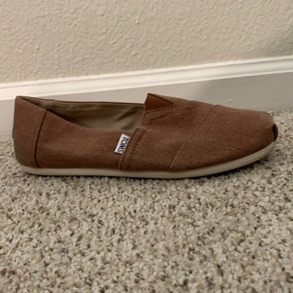 Red canvas Tom’s worn once.